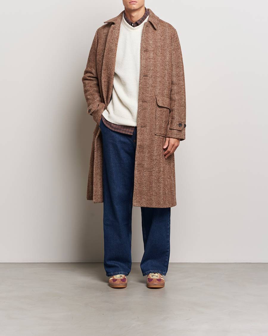 Mies | Takit | LES DEUX | Maximilian Herringbone Coat Coffe Brown