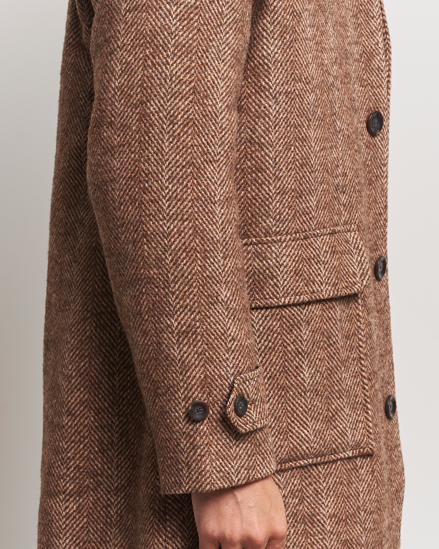 Mies | Takit | LES DEUX | Maximilian Herringbone Coat Coffe Brown