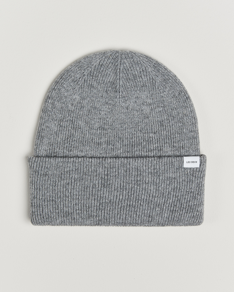 Mies | Les Deux Wayne Wool Beanie Grey Melange | LES DEUX | Wayne Wool Beanie Grey Melange