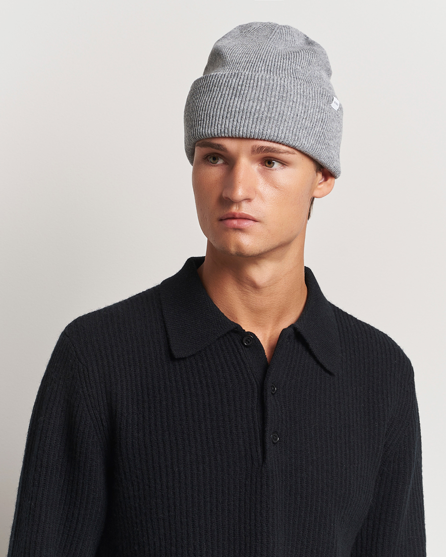 Mies | Les Deux Wayne Wool Beanie Grey Melange | LES DEUX | Wayne Wool Beanie Grey Melange