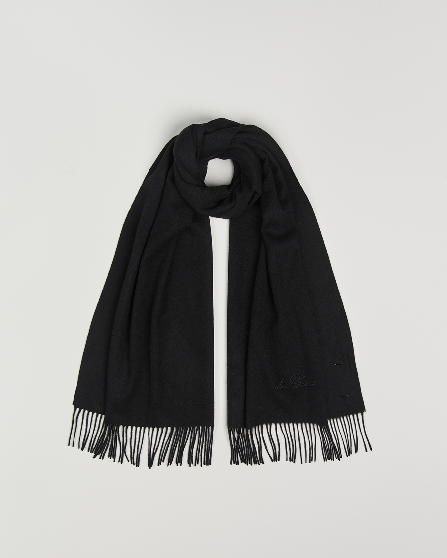 Mies | Les Deux Wayne Wool Scarf Black | LES DEUX | Wayne Wool Scarf Black