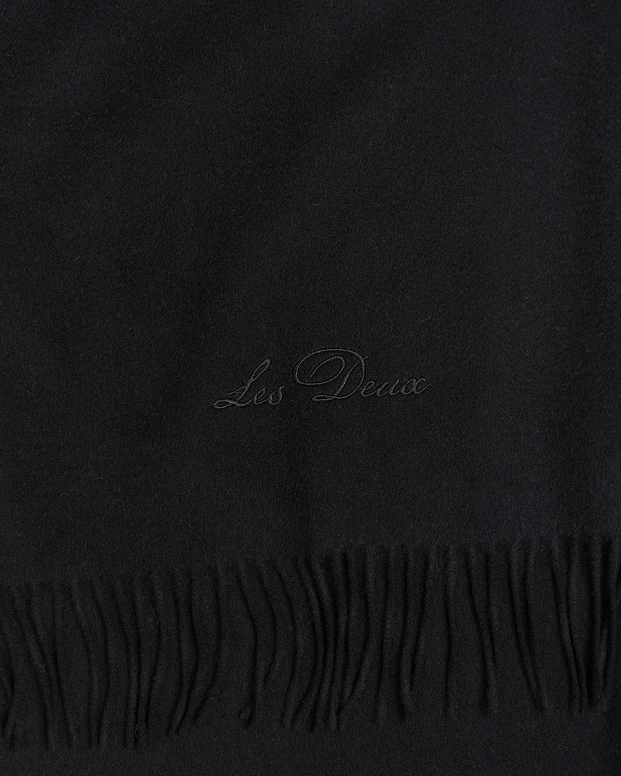 Mies | Les Deux Wayne Wool Scarf Black | LES DEUX | Wayne Wool Scarf Black