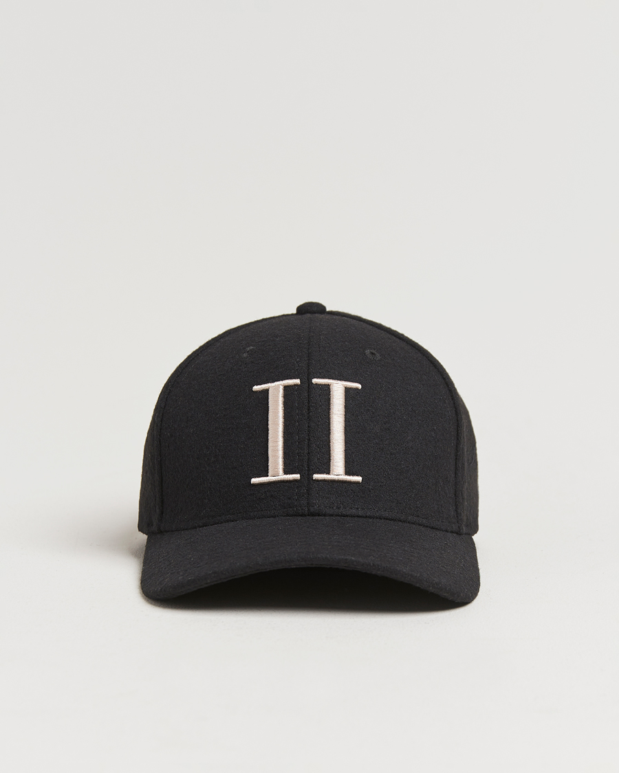 Mies | Les Deux Encore Wool Baseball Cap Black/Ivory | LES DEUX | Encore Wool Baseball Cap Black/Ivory