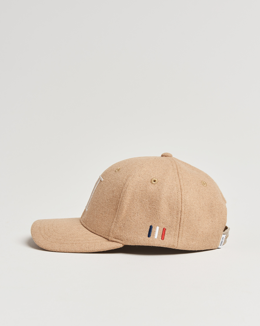 Mies | Les Deux Encore Wool Baseball Cap Dark Sand Melange | LES DEUX | Encore Wool Baseball Cap Dark Sand Melange