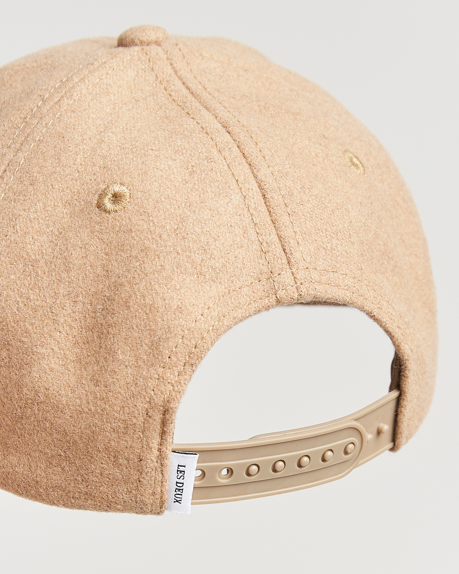 Mies | Les Deux Encore Wool Baseball Cap Dark Sand Melange | LES DEUX | Encore Wool Baseball Cap Dark Sand Melange