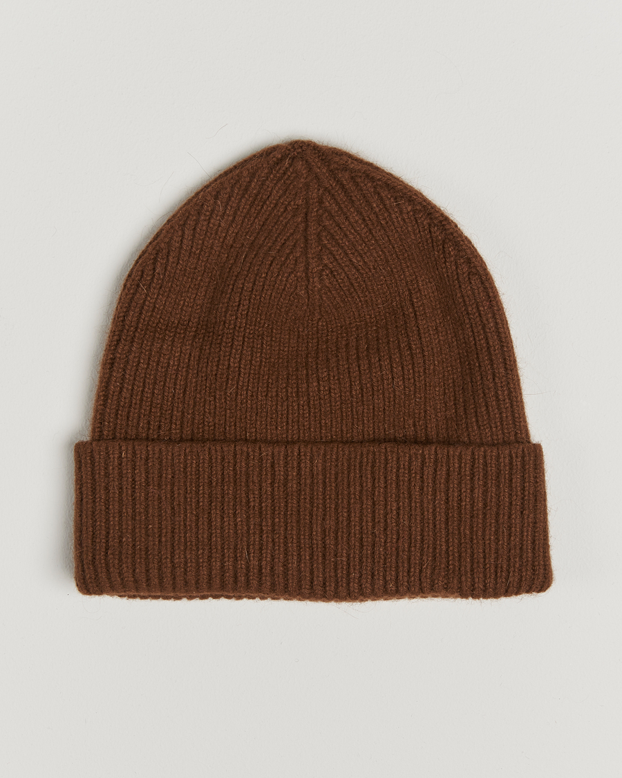 Mies | Pipot | Le Bonnet | Lambswool/Caregora Beanie Walnut