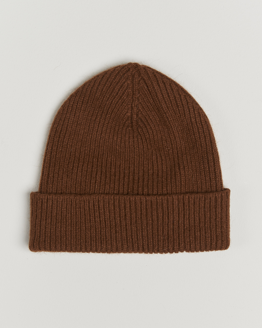 Mies | Pipot | Le Bonnet | Lambswool/Caregora Beanie Walnut