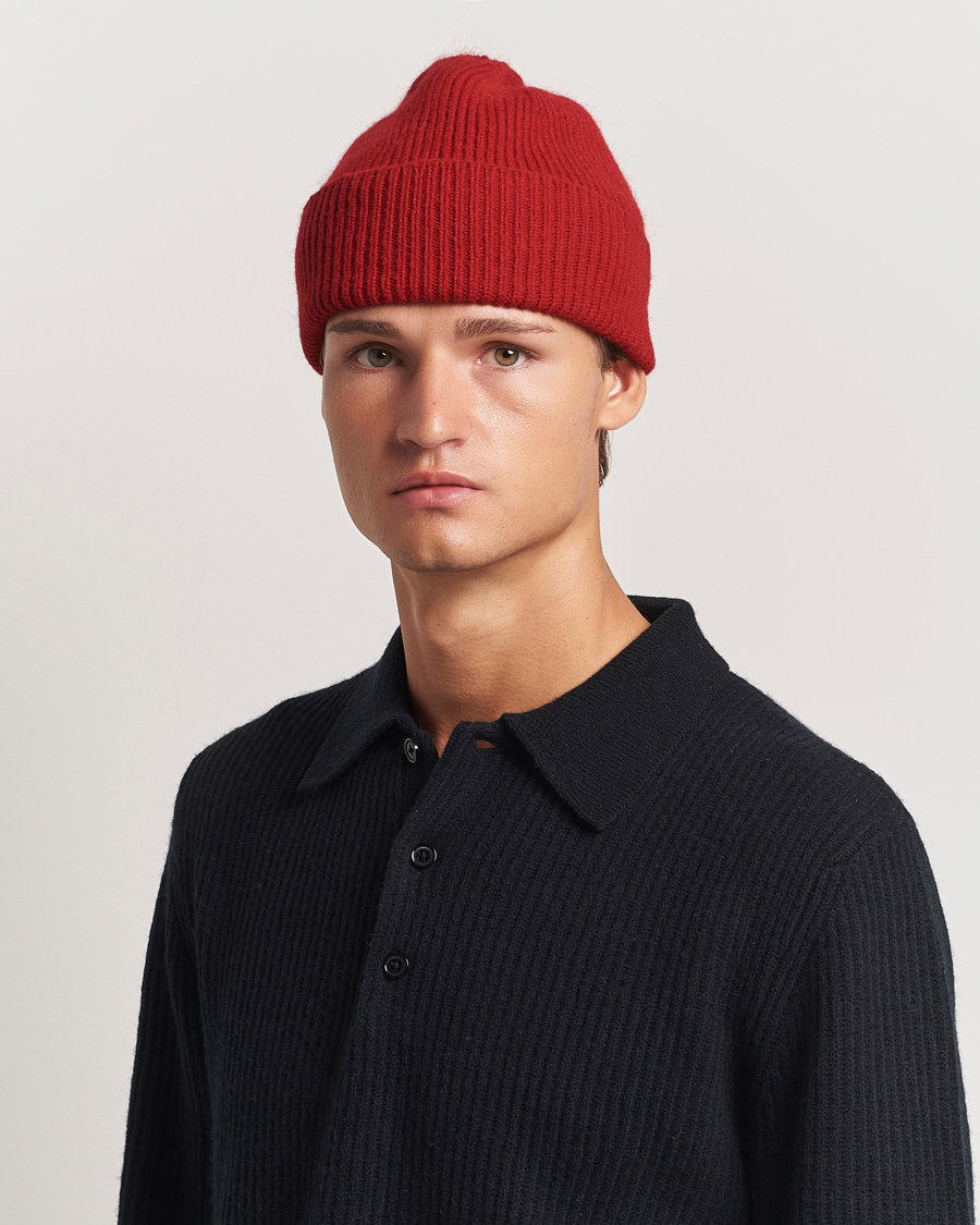 Mies | Pipot | Le Bonnet | Lambswool/Caregora Beanie Framboise