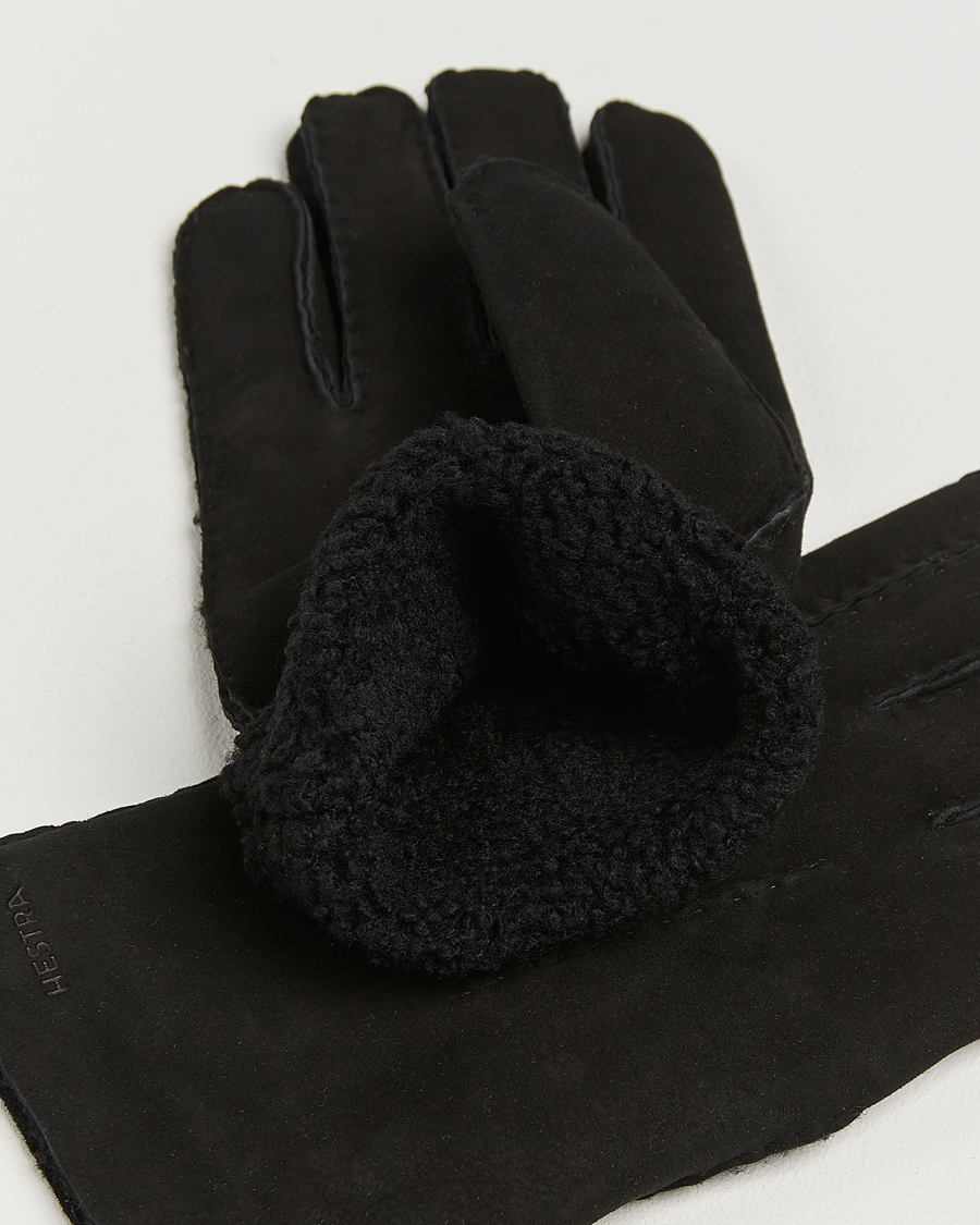 Mies | Käsineet | Hestra | Bernard Lambskin Suede Glove Black