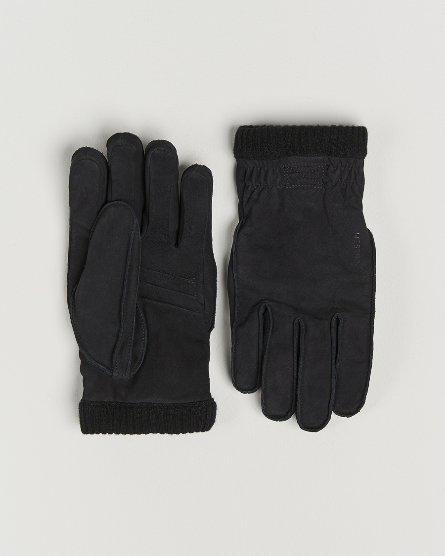 Mies | Hestra Joar Primaloft Lined Nubuck Glove Black | Hestra | Joar Primaloft Lined Nubuck Glove Black
