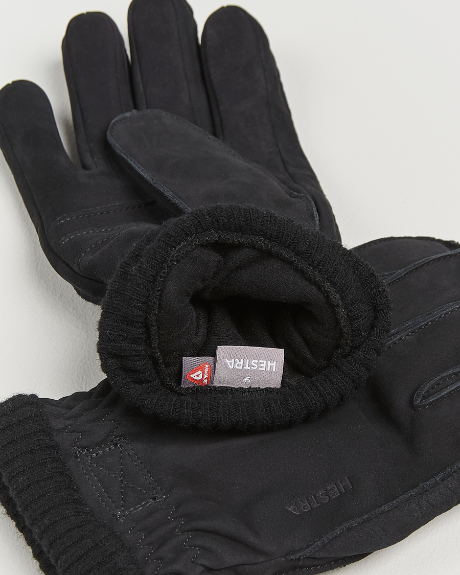 Mies | Hestra Joar Primaloft Lined Nubuck Glove Black | Hestra | Joar Primaloft Lined Nubuck Glove Black