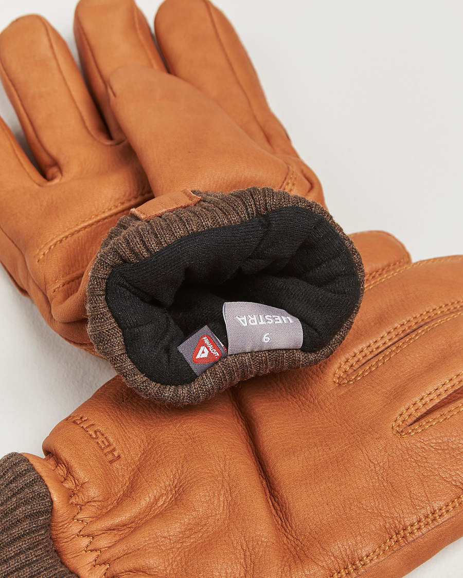 Mies | Käsineet | Hestra | Tore Deerskin Primaloft Lined Glove Cognac