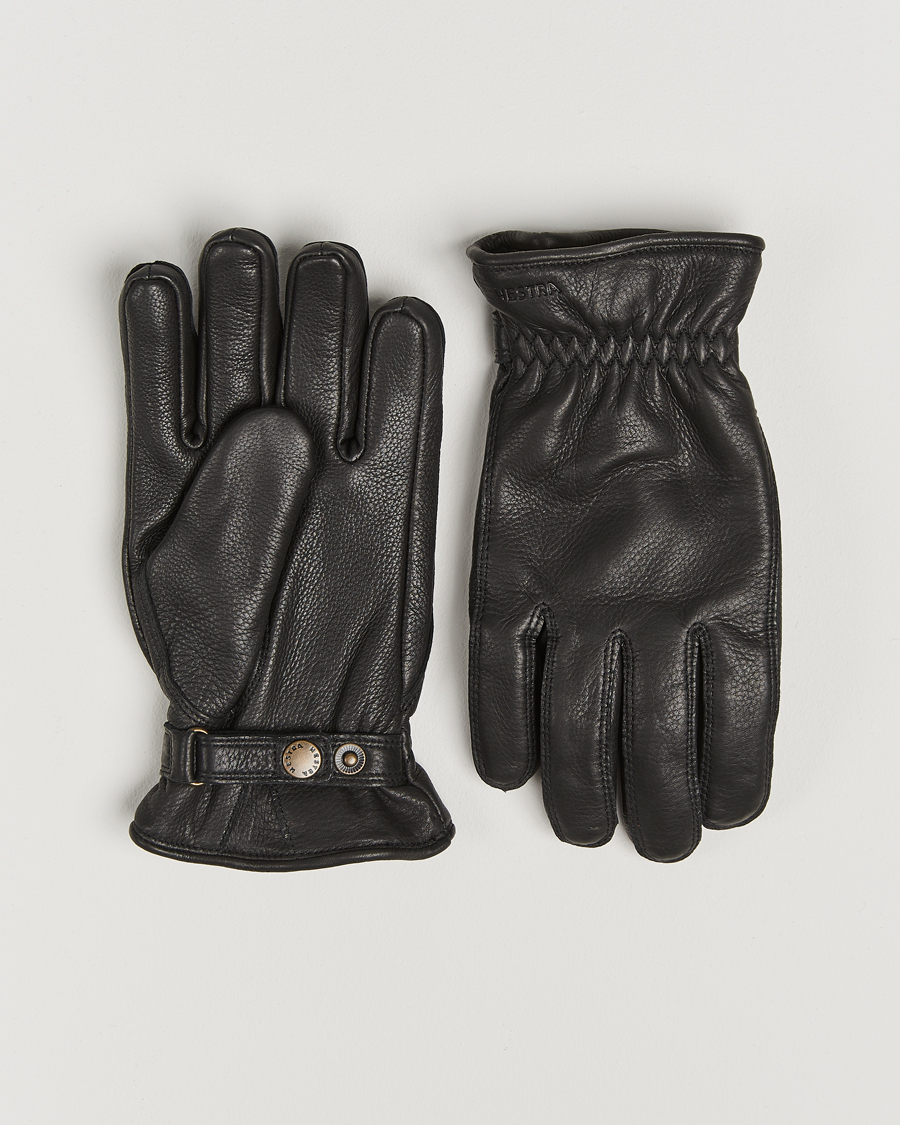 Mies | Käsineet | Hestra | Burensvik Deerskin Wool Pile Glove Black