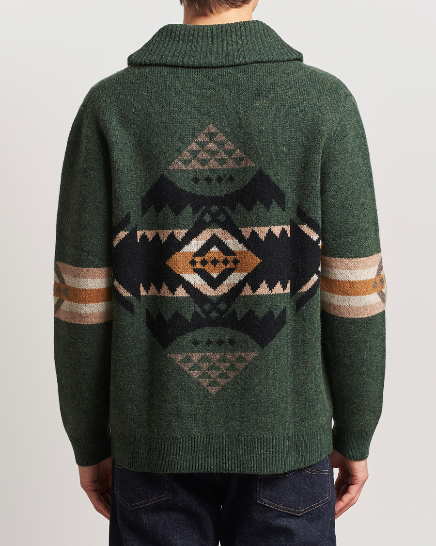 Mies | Puserot | Pendleton | Nehalem Lambswool Cardigan Forest Green