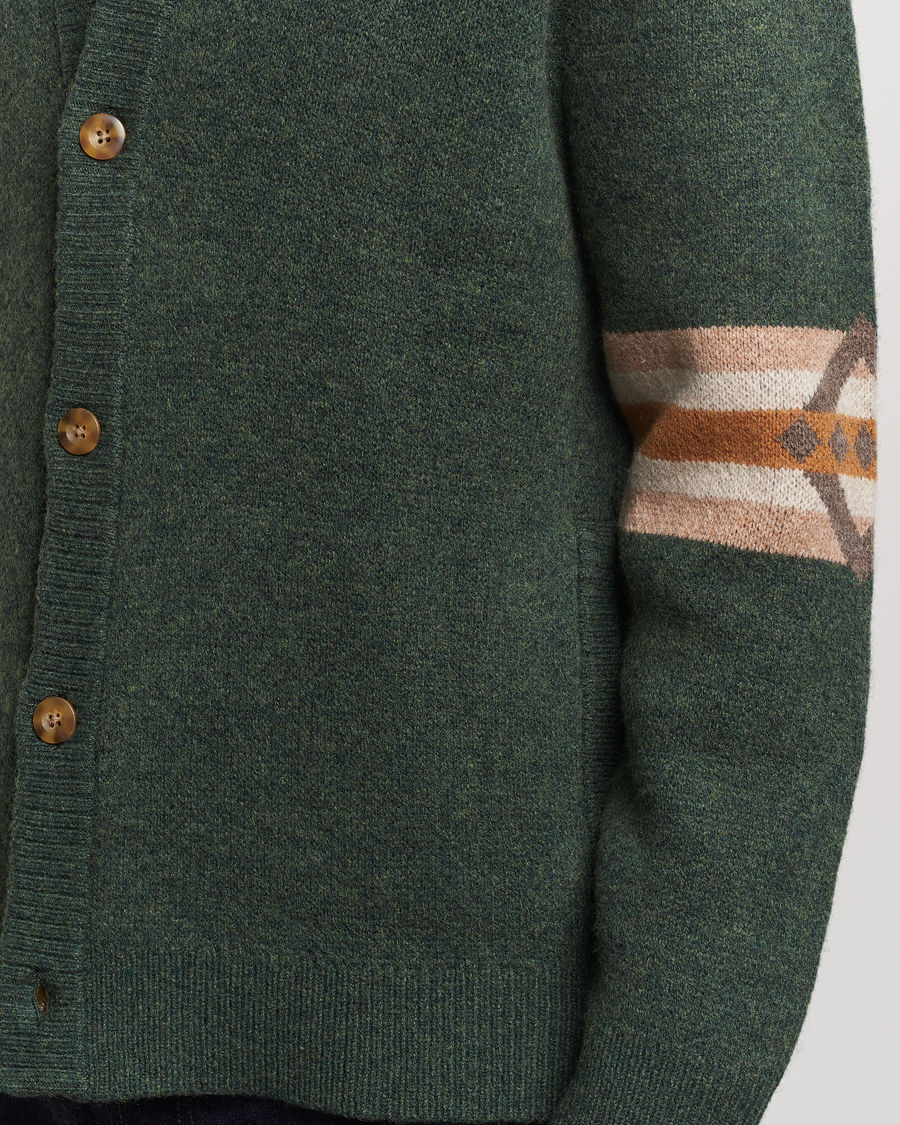 Mies | Puserot | Pendleton | Nehalem Lambswool Cardigan Forest Green