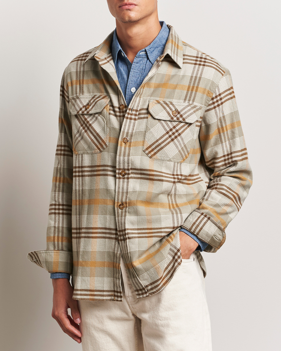 Mies | Kauluspaidat | Pendleton | Burnside Flannel Shirt Tan Plaid