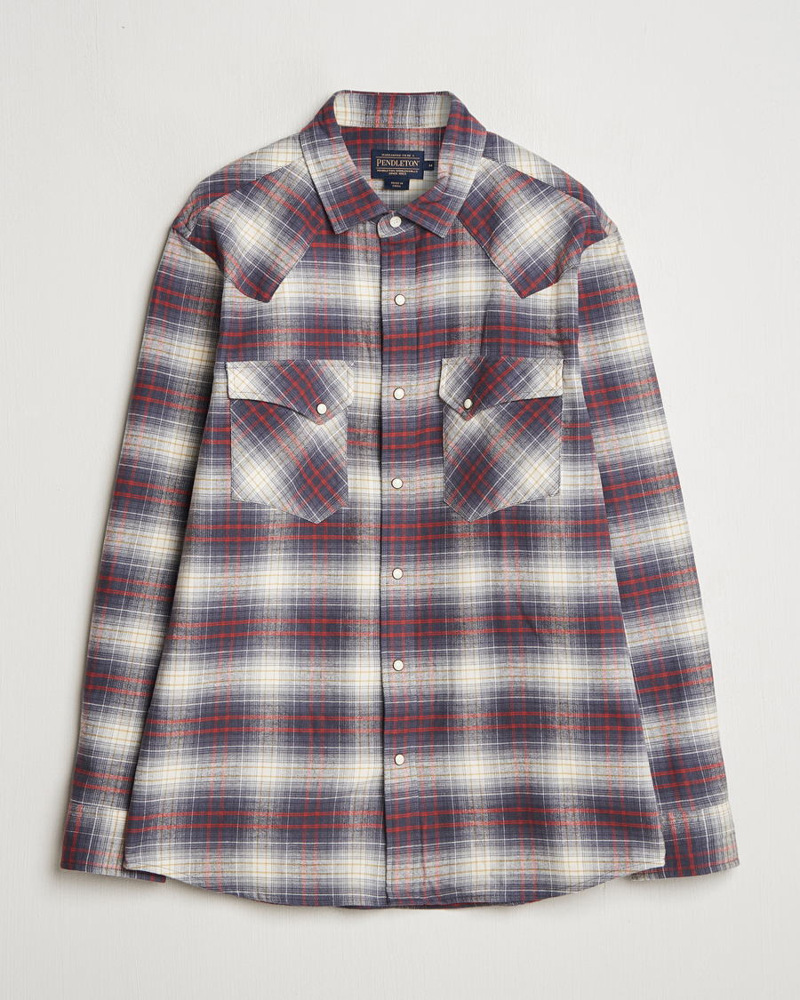 Mies | Kauluspaidat | Pendleton | Wyatt Flannel Shirt Navy Plaid