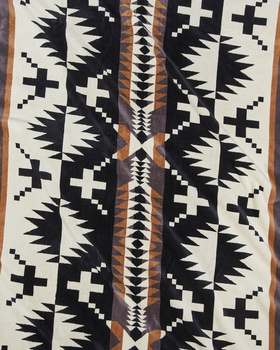Mies | Pendleton Jacquard Spa Towel Spider Rock Black | Pendleton | Jacquard Spa Towel Spider Rock Black