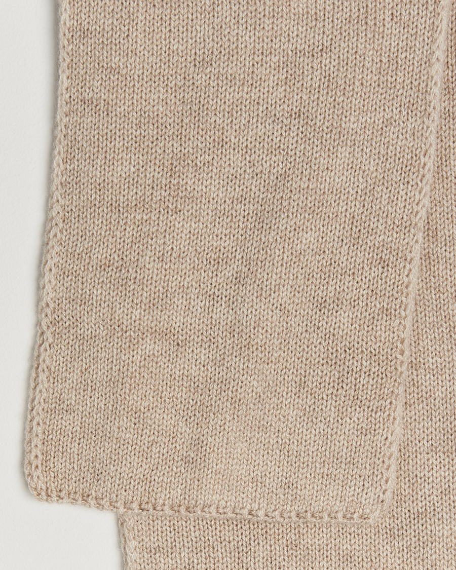 Mies | Piacenza Cashmere Short Loop Cashmere Scarf Light Beige | Piacenza Cashmere | Short Loop Cashmere Scarf Light Beige
