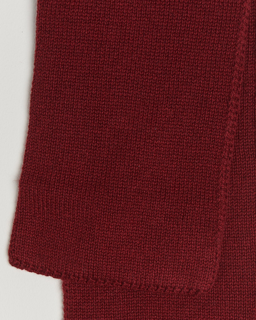 Mies | Piacenza Cashmere Short Loop Cashmere Scarf Burgundy | Piacenza Cashmere | Short Loop Cashmere Scarf Burgundy