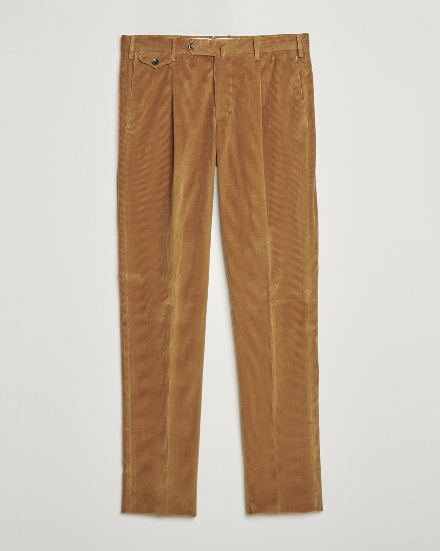 Mies | Housut | PT01 | Slim Fit Corduroy Trousers Brown