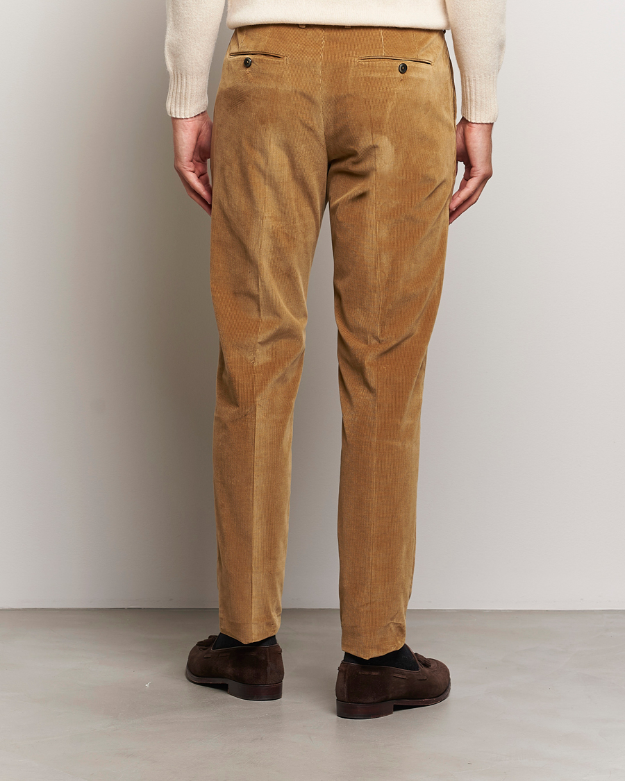 Mies | Housut | PT01 | Slim Fit Corduroy Trousers Brown