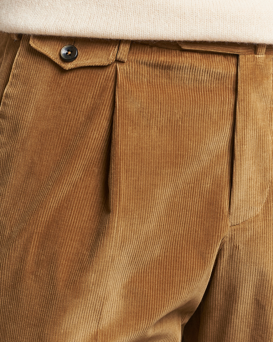 Mies | Housut | PT01 | Slim Fit Corduroy Trousers Brown