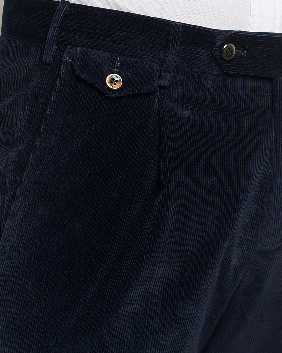 Mies | Housut | PT01 | Slim Fit Corduroy Trousers Navy