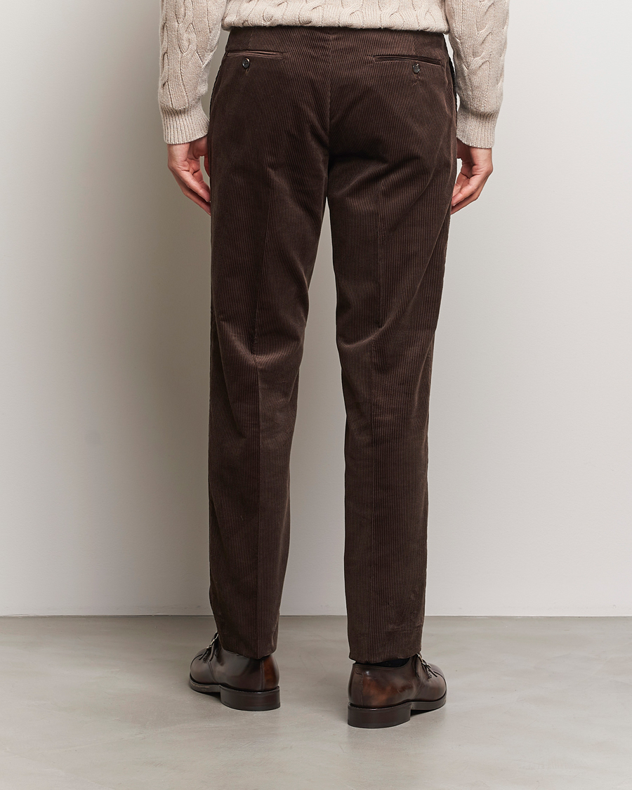 Mies | Housut | Ralph Lauren Purple Label | Wale Corduroy Trousers Brown