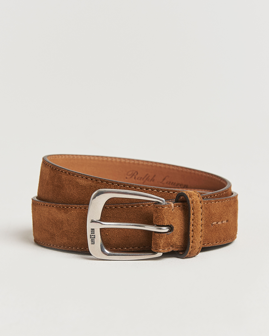 Mies | Ralph Lauren Purple Label Western Belt Brown Suede | Ralph Lauren Purple Label | Western Belt Brown Suede