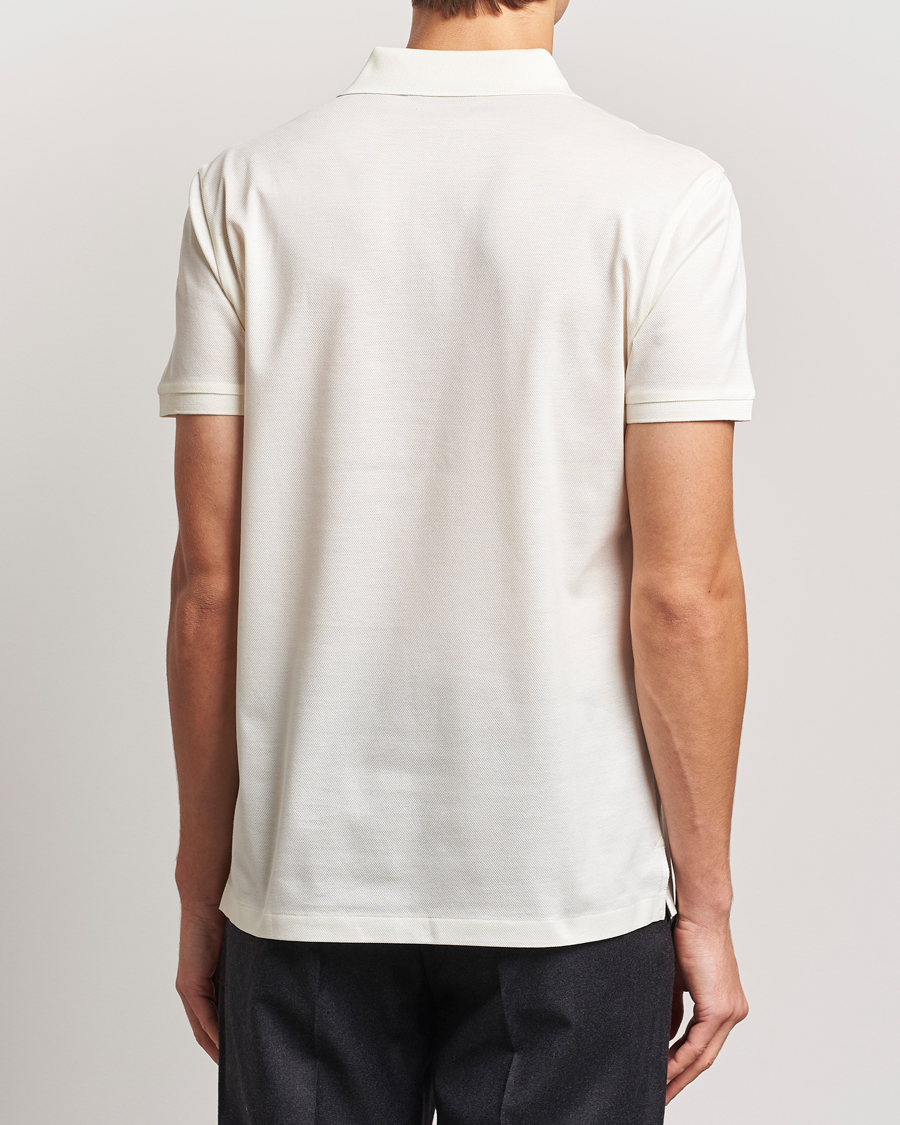 Mies | Pikeet | Ralph Lauren Purple Label | Monogram Logo Polo Off White