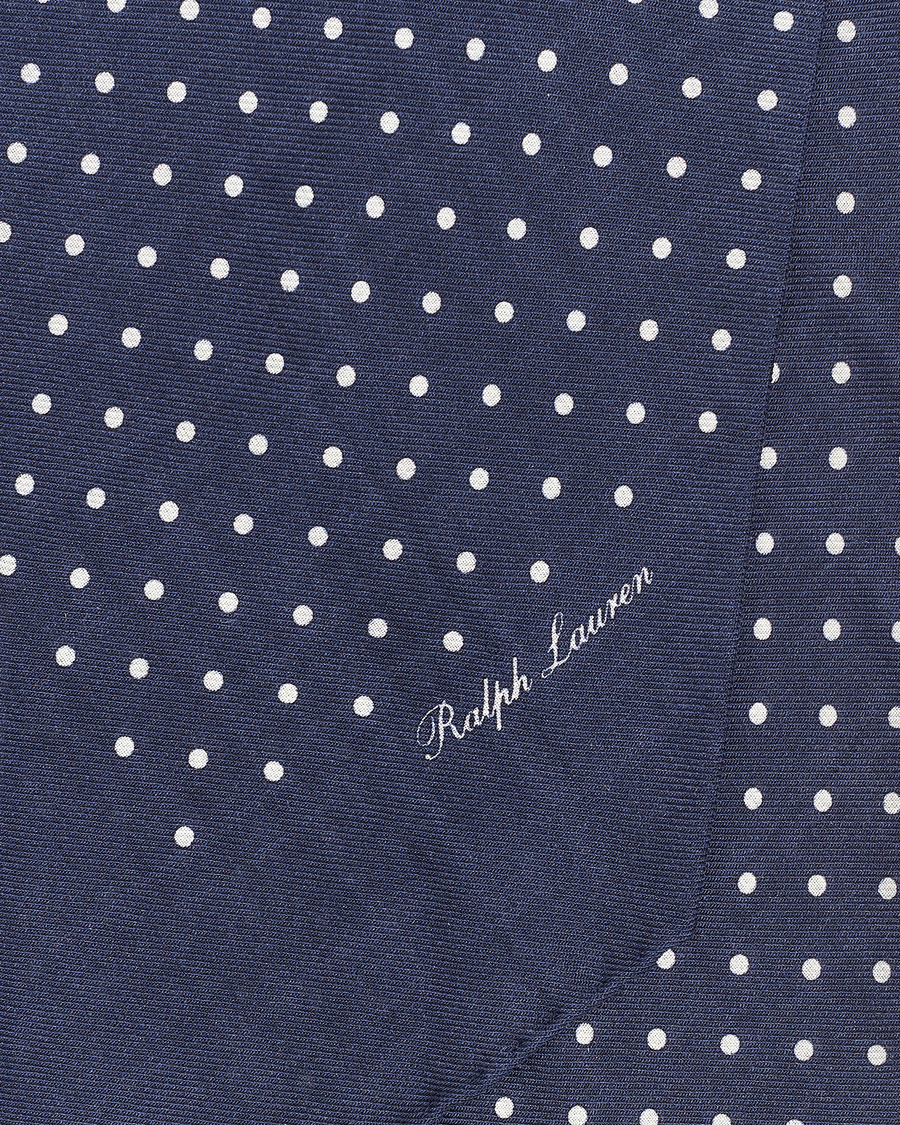Mies | Ralph Lauren Purple Label Printed Cashmere Scarf Navy Dot | Ralph Lauren Purple Label | Printed Cashmere Scarf Navy Dot