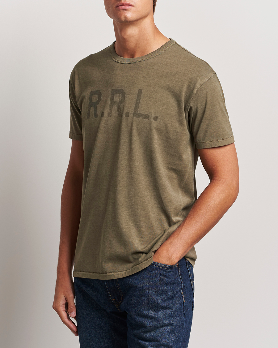 Mies | T-paidat | RRL | Graphic Short Sleeve T-Shirt Olive