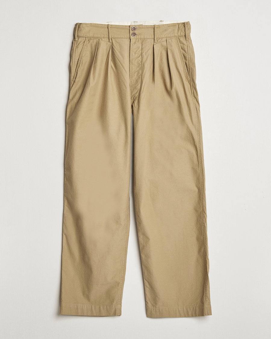 Mies | Housut | RRL | Hawkes Pleated Chinos Khaki