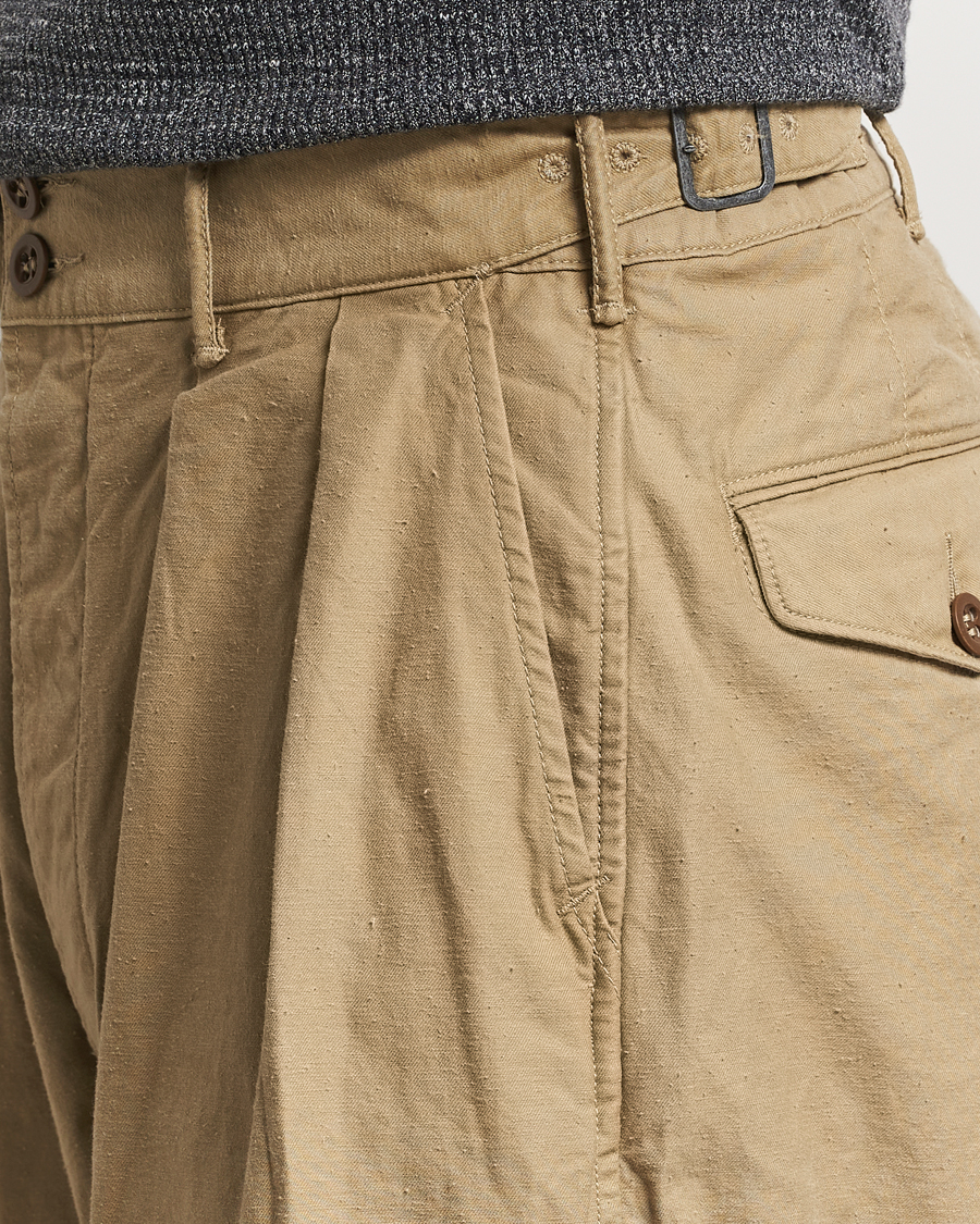 Mies | Housut | RRL | Hawkes Pleated Chinos Khaki