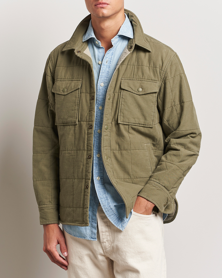 Mies | Takit | RRL | Mountain Shirt Jacket Olive Drab