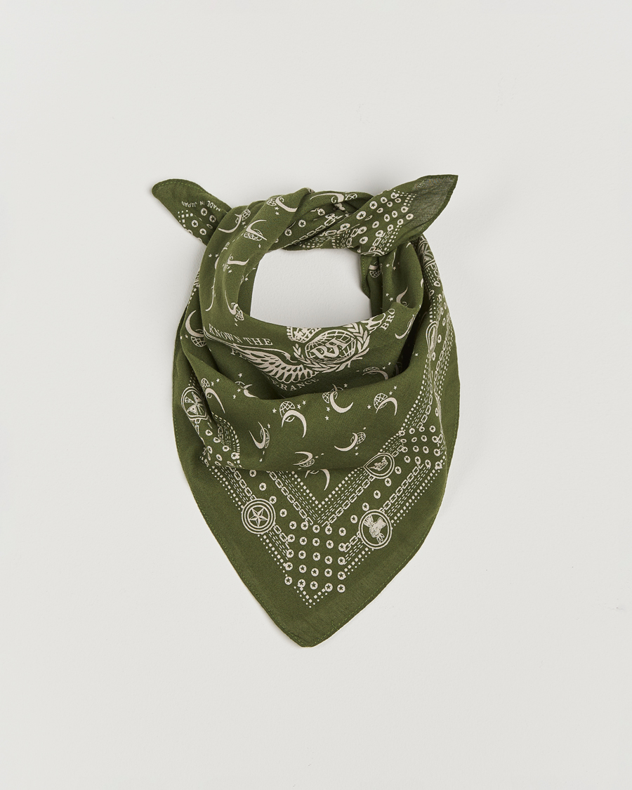 Mies | RRL Flight Bandana Olive/Cream | RRL | Flight Bandana Olive/Cream