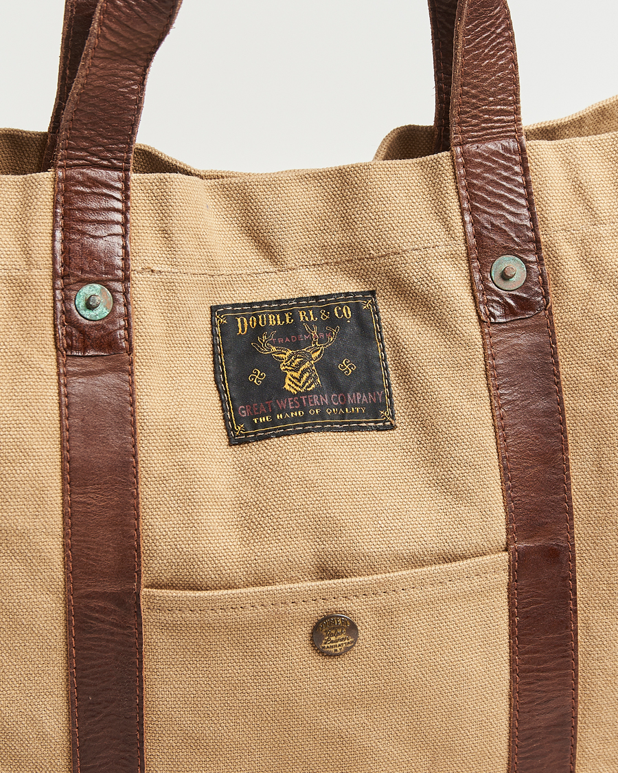 Mies | RRL Harley Canvas Tote Bag Khaki | RRL | Harley Canvas Tote Bag Khaki