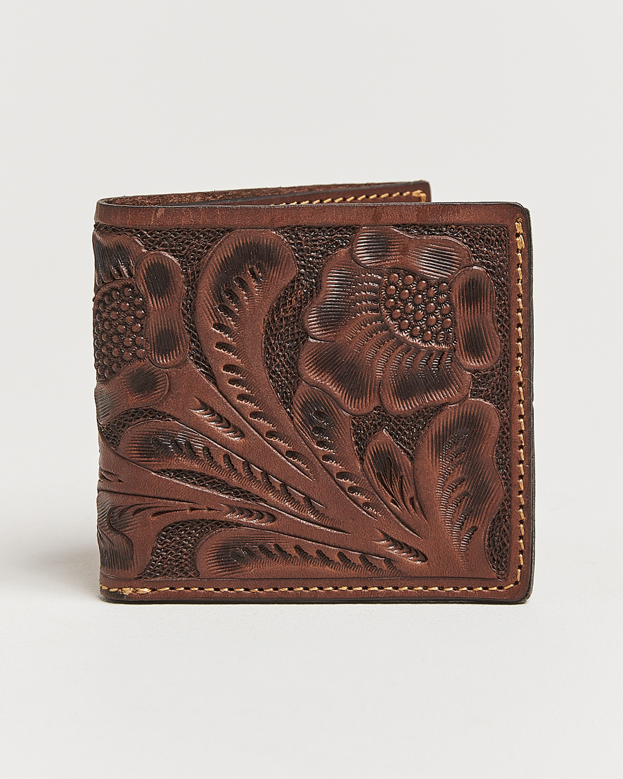 Mies | RRL Embossed Billfold Wallet Brown | RRL | Embossed Billfold Wallet Brown
