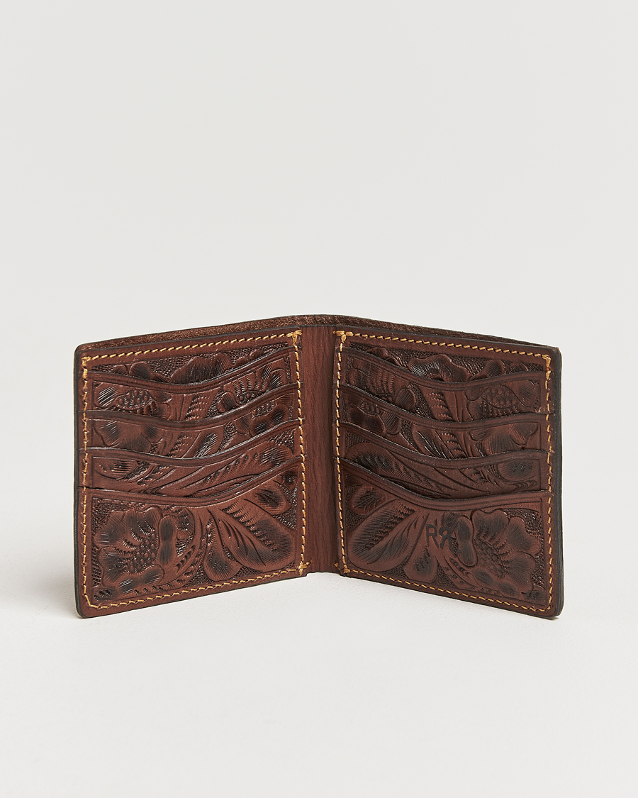 Mies | RRL Embossed Billfold Wallet Brown | RRL | Embossed Billfold Wallet Brown