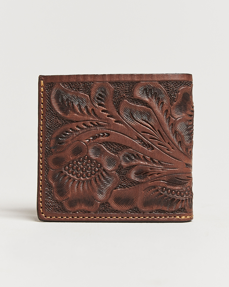 Mies | RRL Embossed Billfold Wallet Brown | RRL | Embossed Billfold Wallet Brown