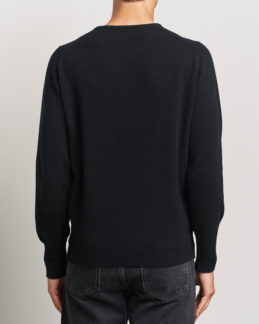 Mies | Puserot | William Lockie | Rob Lambswool Crewneck Black
