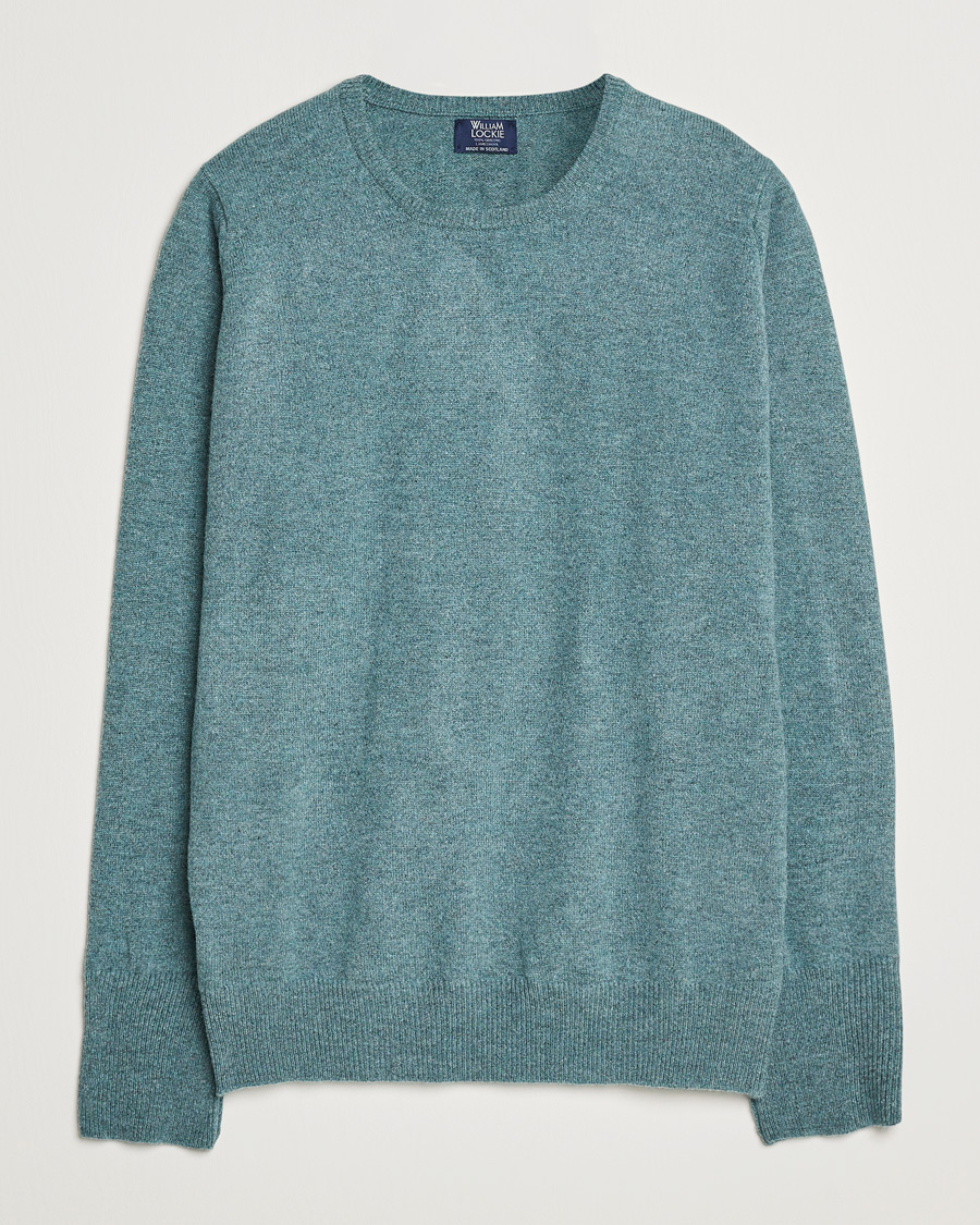 Mies | Puserot | William Lockie | Rob Lambswool Crewneck Caspian