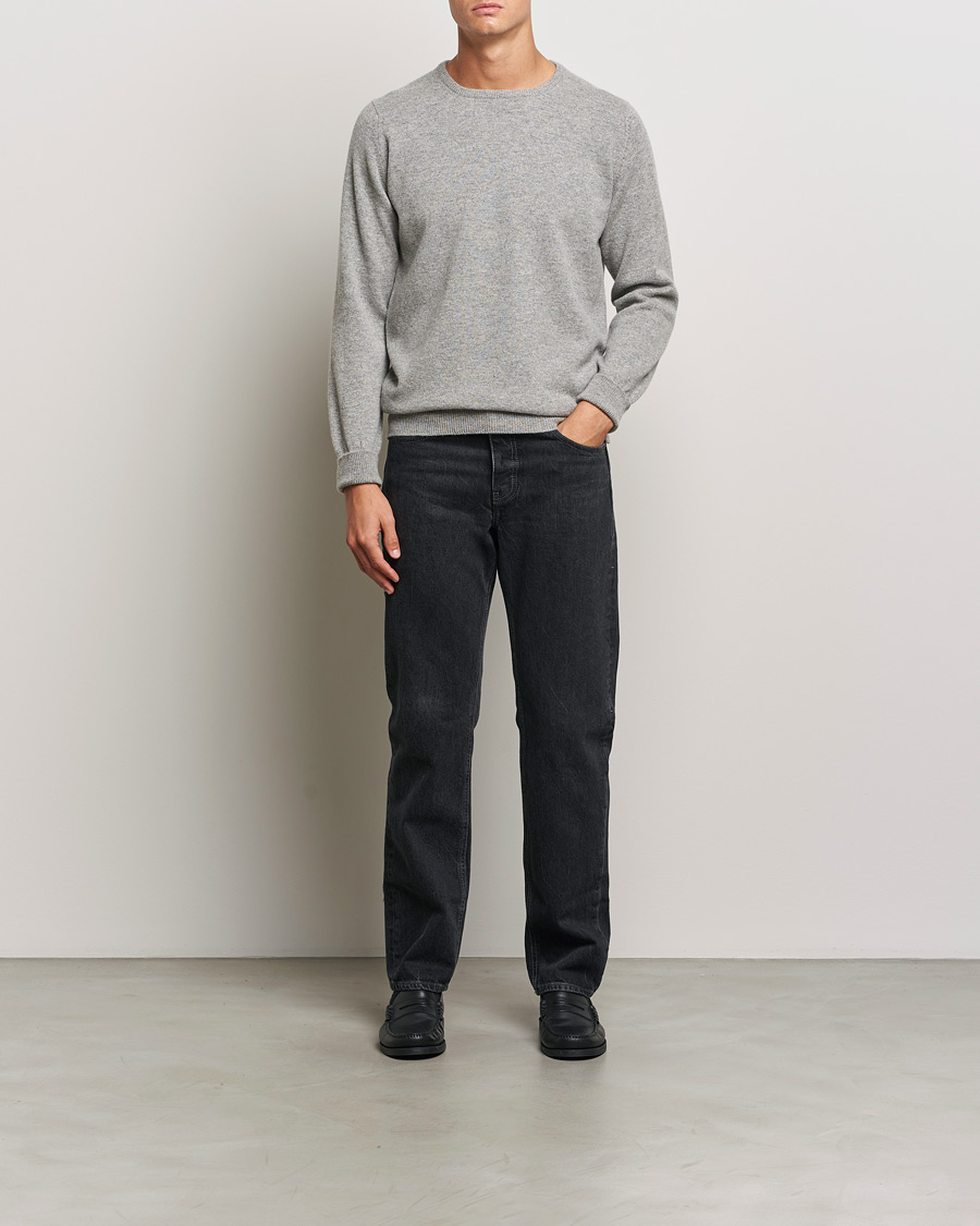 Mies | Puserot | William Lockie | Rob Lambswool Crewneck Flannel