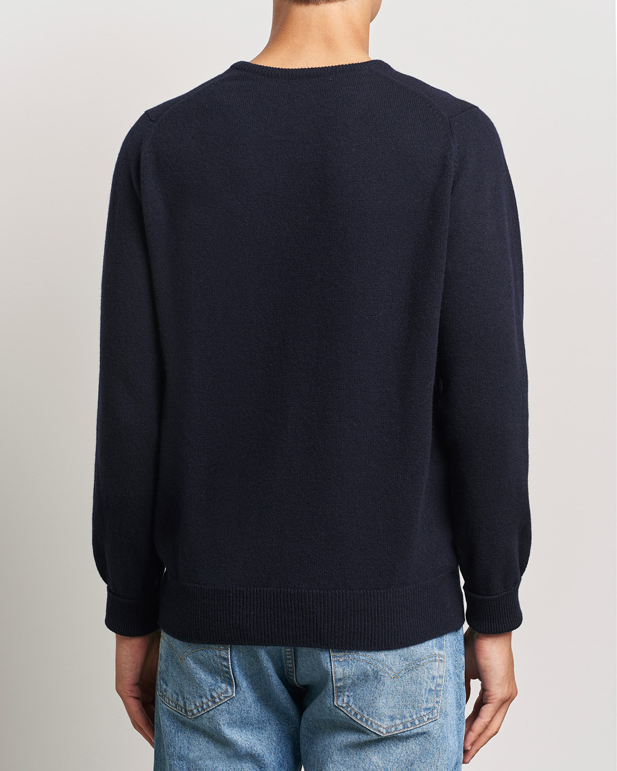 Mies | Puserot | William Lockie | Rob Lambswool Crewneck Navy