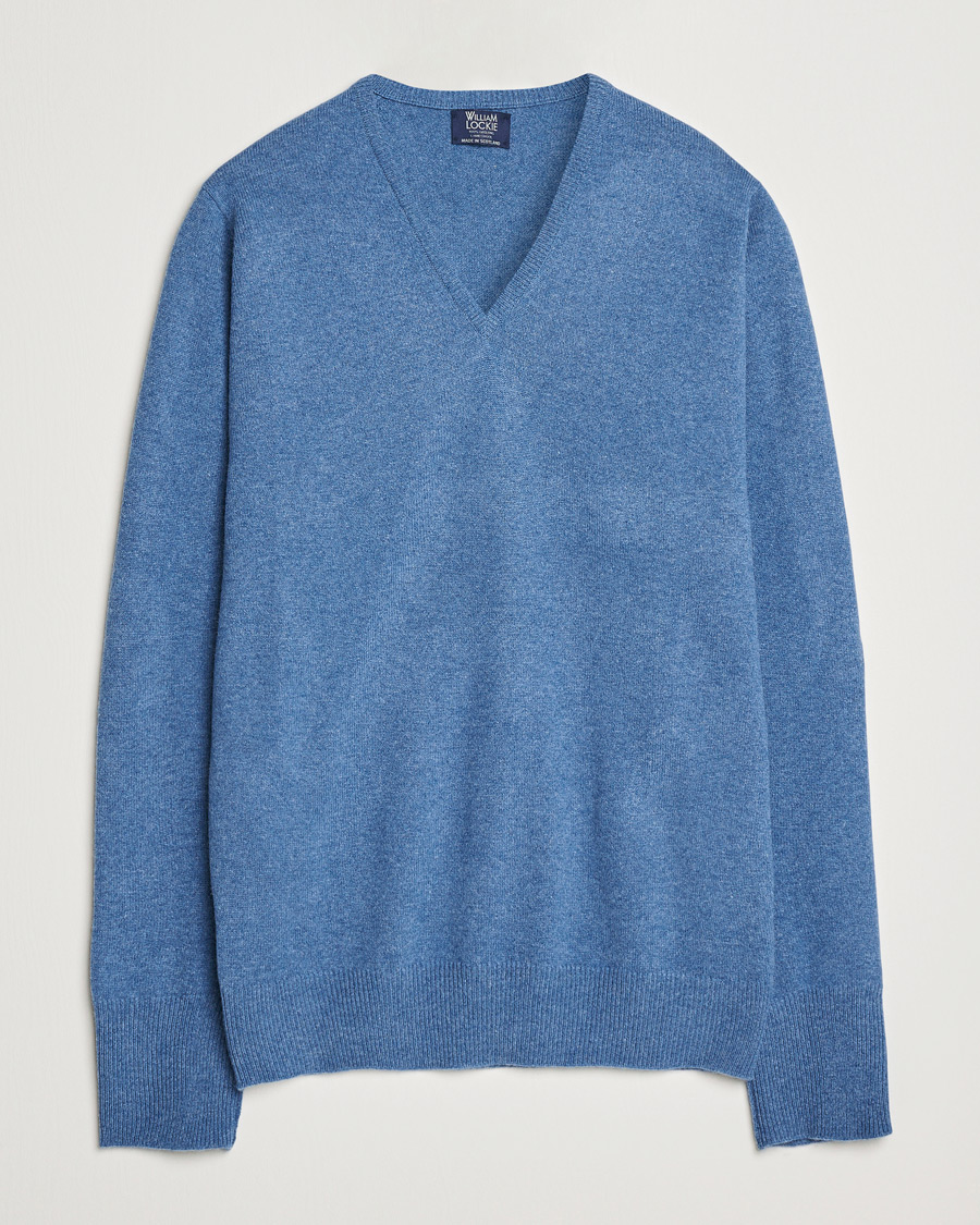 Mies | Puserot | William Lockie | Rob Lambswool V-Neck Clyde