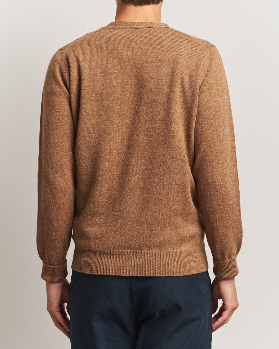 Mies | Puserot | William Lockie | Rob Lambswool Cardigan Driftwood