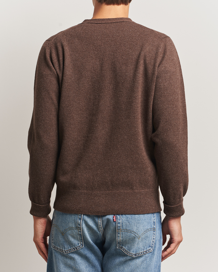 Mies | Puserot | William Lockie | Rob Lambswool Cardigan Mocha