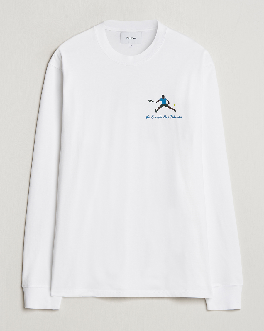 Mies | T-paidat | Palmes | Societa Long Sleeve T-Shirt White