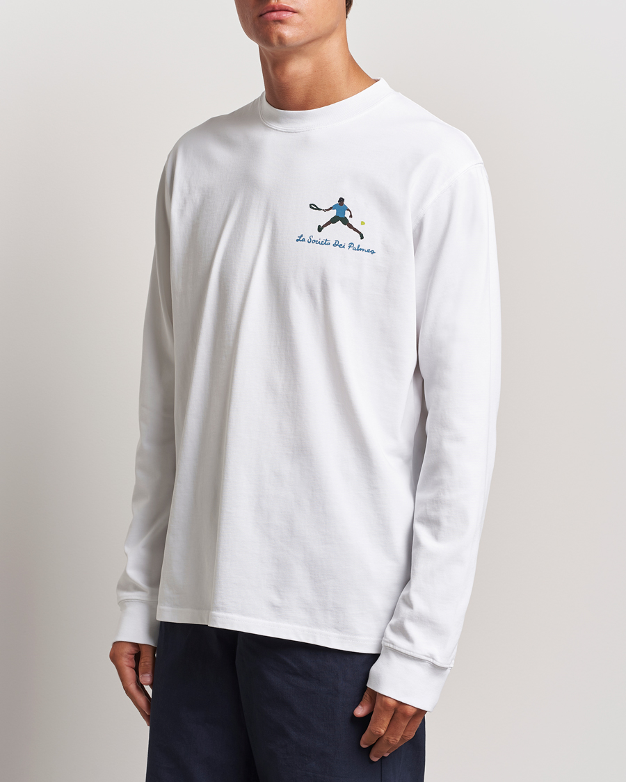 Mies | T-paidat | Palmes | Societa Long Sleeve T-Shirt White